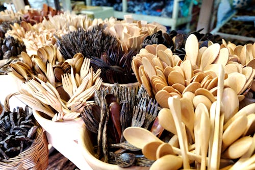 Free stock photo of fork, market, spoon Stock Photo