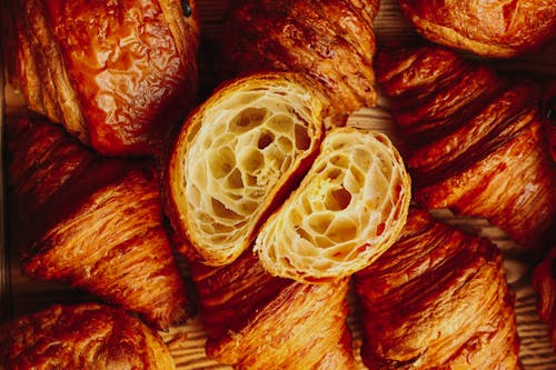 Free Close up of Croissants Stock Photo