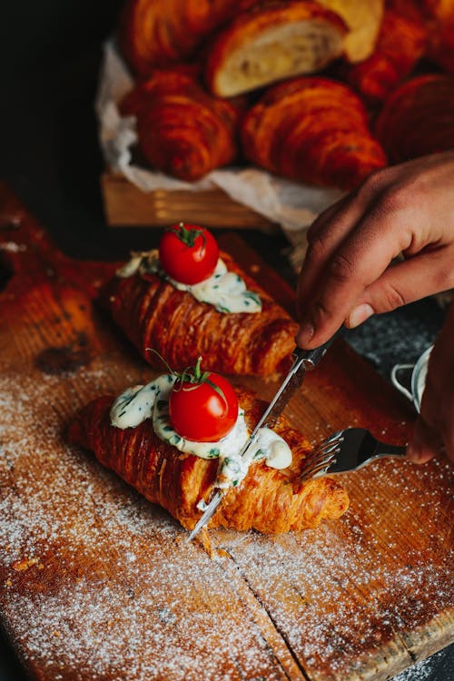  Close Up Photo of Freshly Baked Croissants