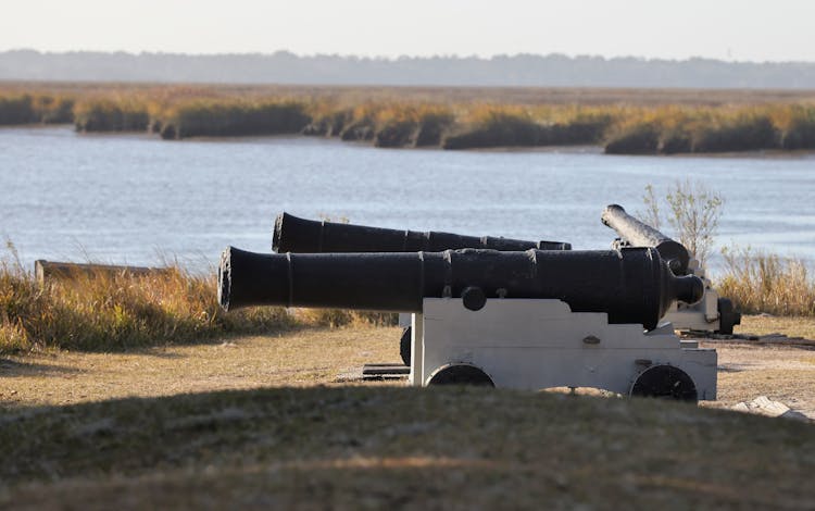 Cannons On Riverbank