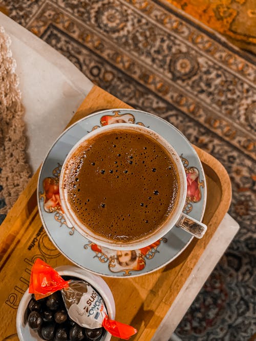 Free A Chocolate Drink on the Cup Stock Photo