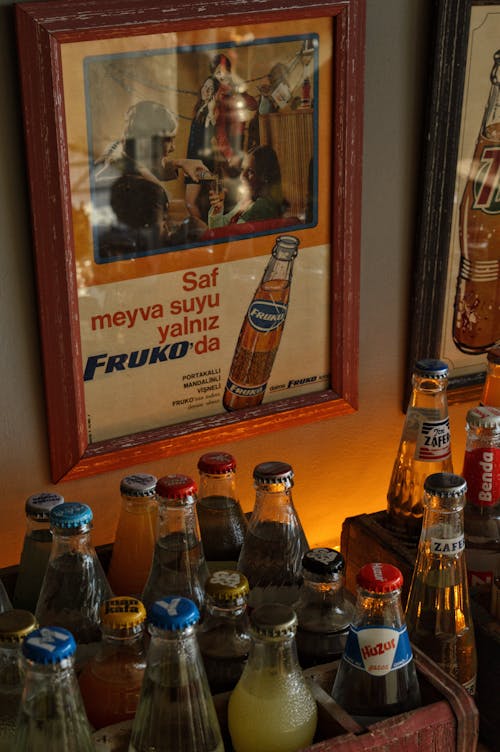 Glass Bottles on the Table