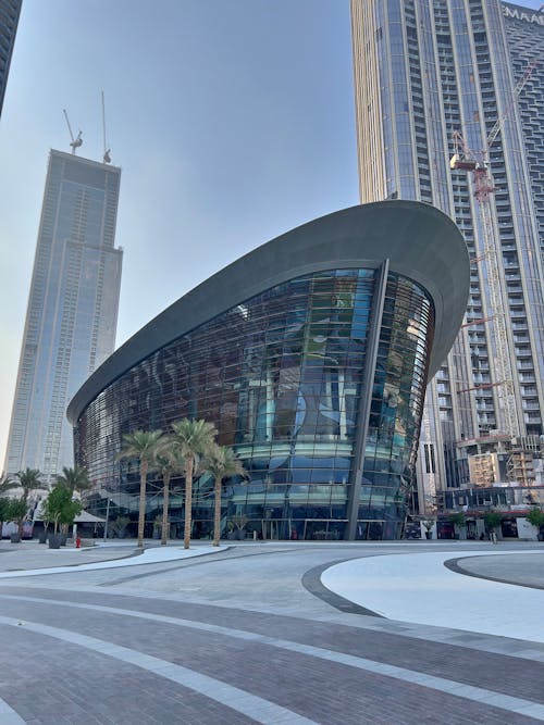 Dubai Opera House Beside High Rise Buildings
