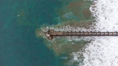 Pier on Sea Shore