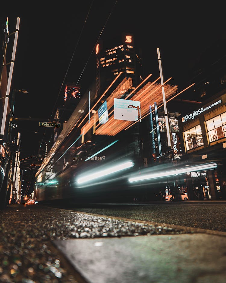 Long Exposure Street Photography At Night