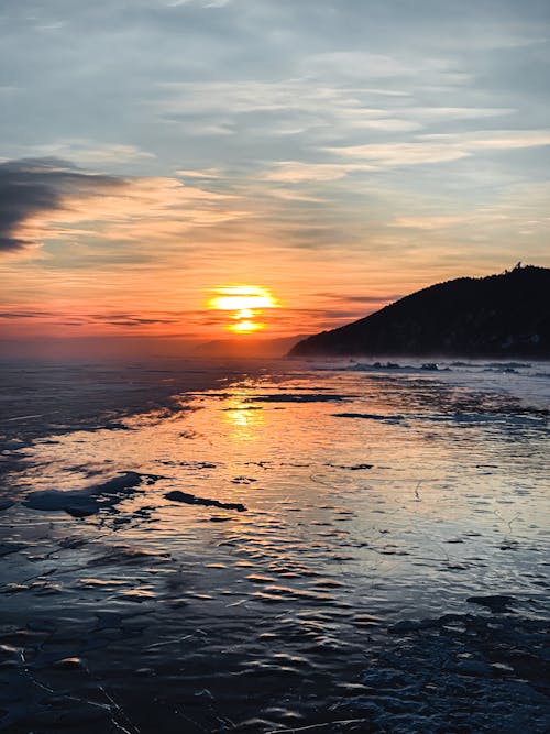 Baikal Lake During Sunset