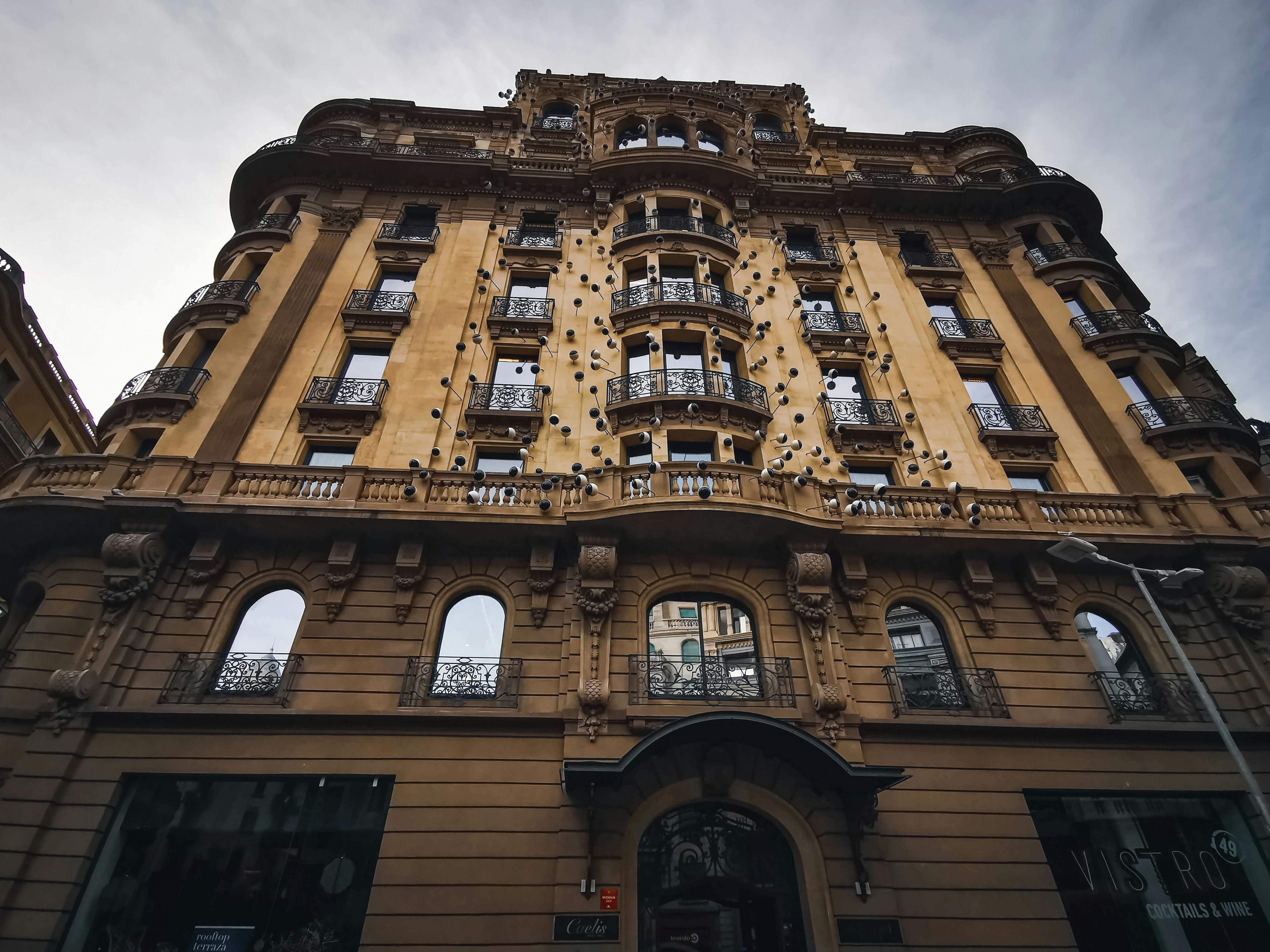 low angle photo of hotel building