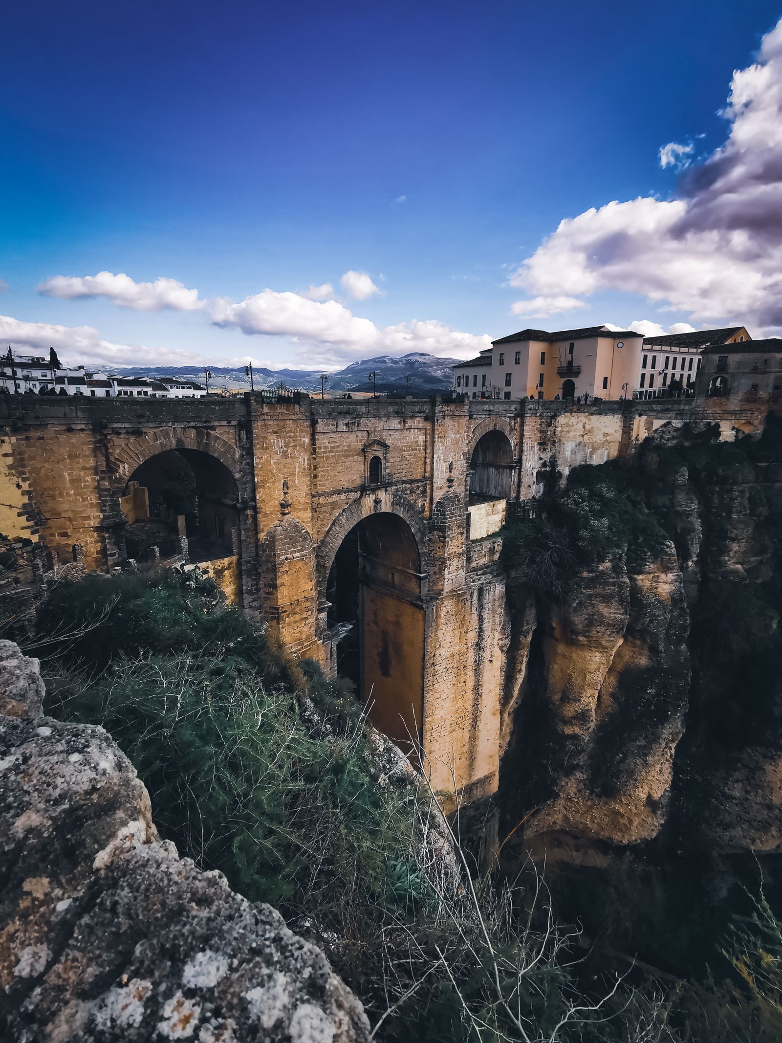 Puente Nuevo bridge over the gorge in Ronda, Spain