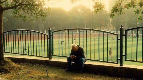 人, 公園, 围栏 的 免费素材图片