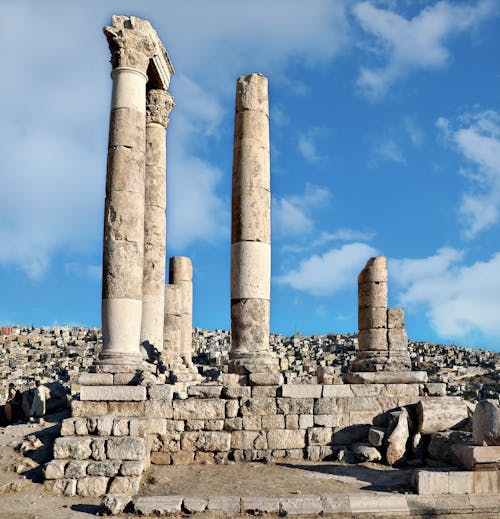 Clouds over Columns in Ruins