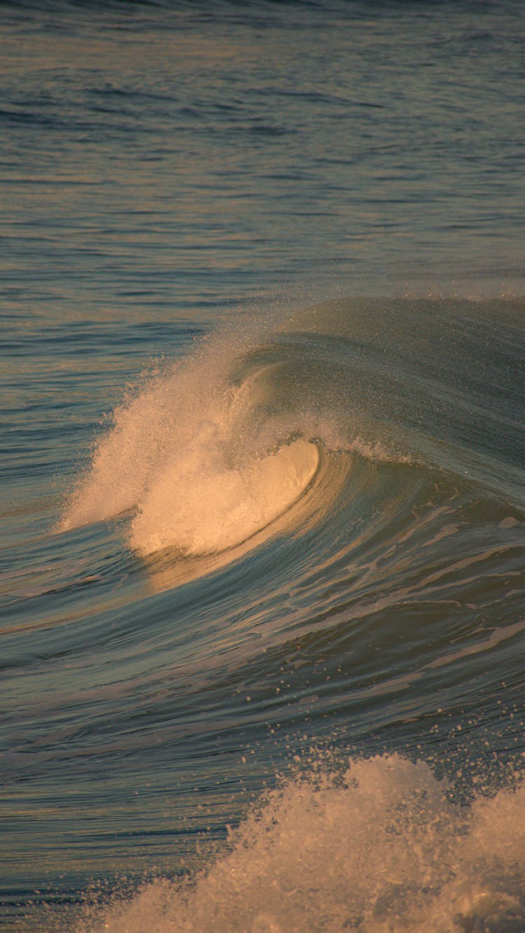 Big Wave On Open Sea