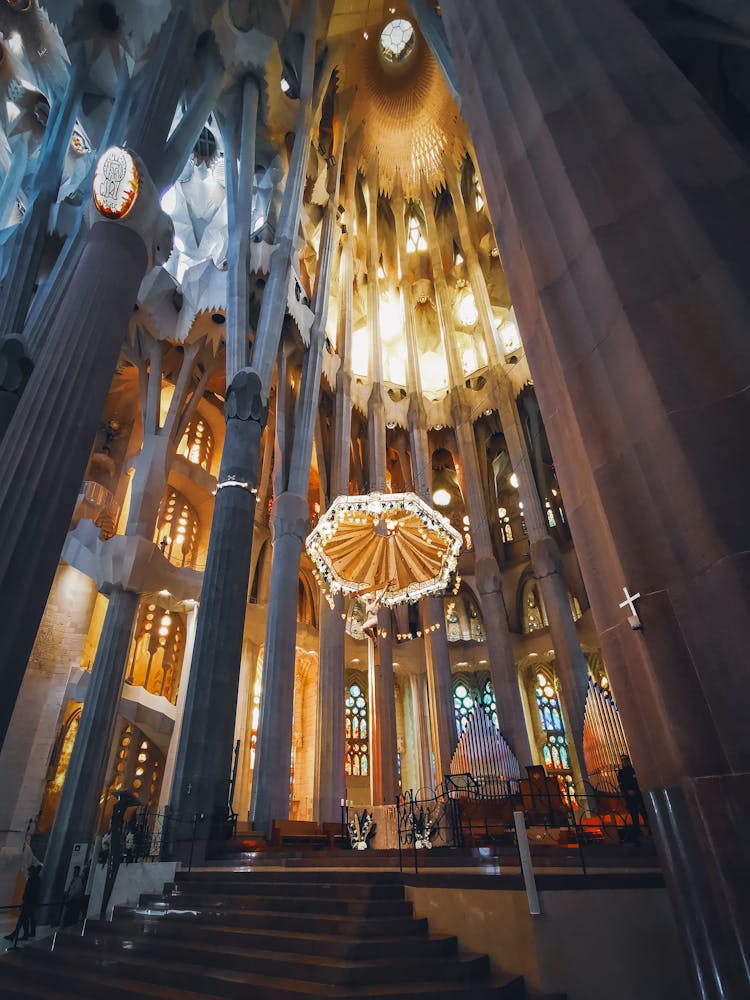 Sagrada Familia Interior, Barcelona, Catalonia, Spain