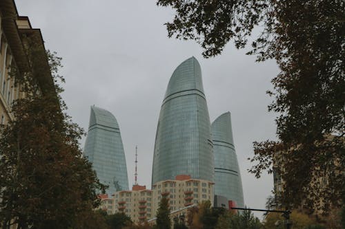 Flame Towers in Baku, Azerbaijan 