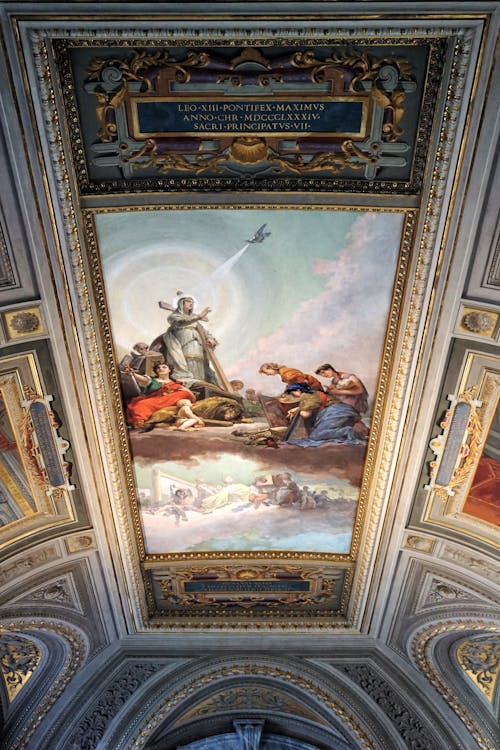 Fresco on the Ceiling in the Gallery of the Candelabra, Vatican City 