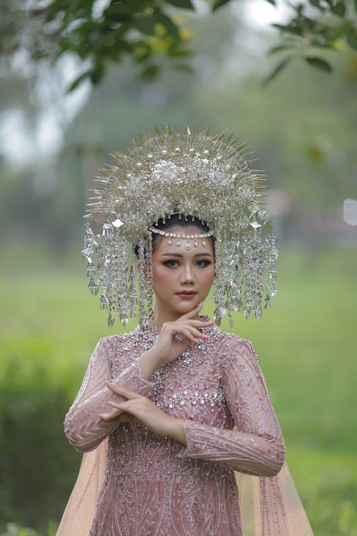 Woman in a Dress and Crown 