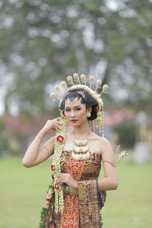 Woman in Traditional Clothing 