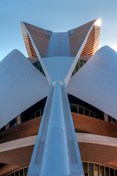 Dynamic architectural design in Valencia, Spain, showcasing modern lines.