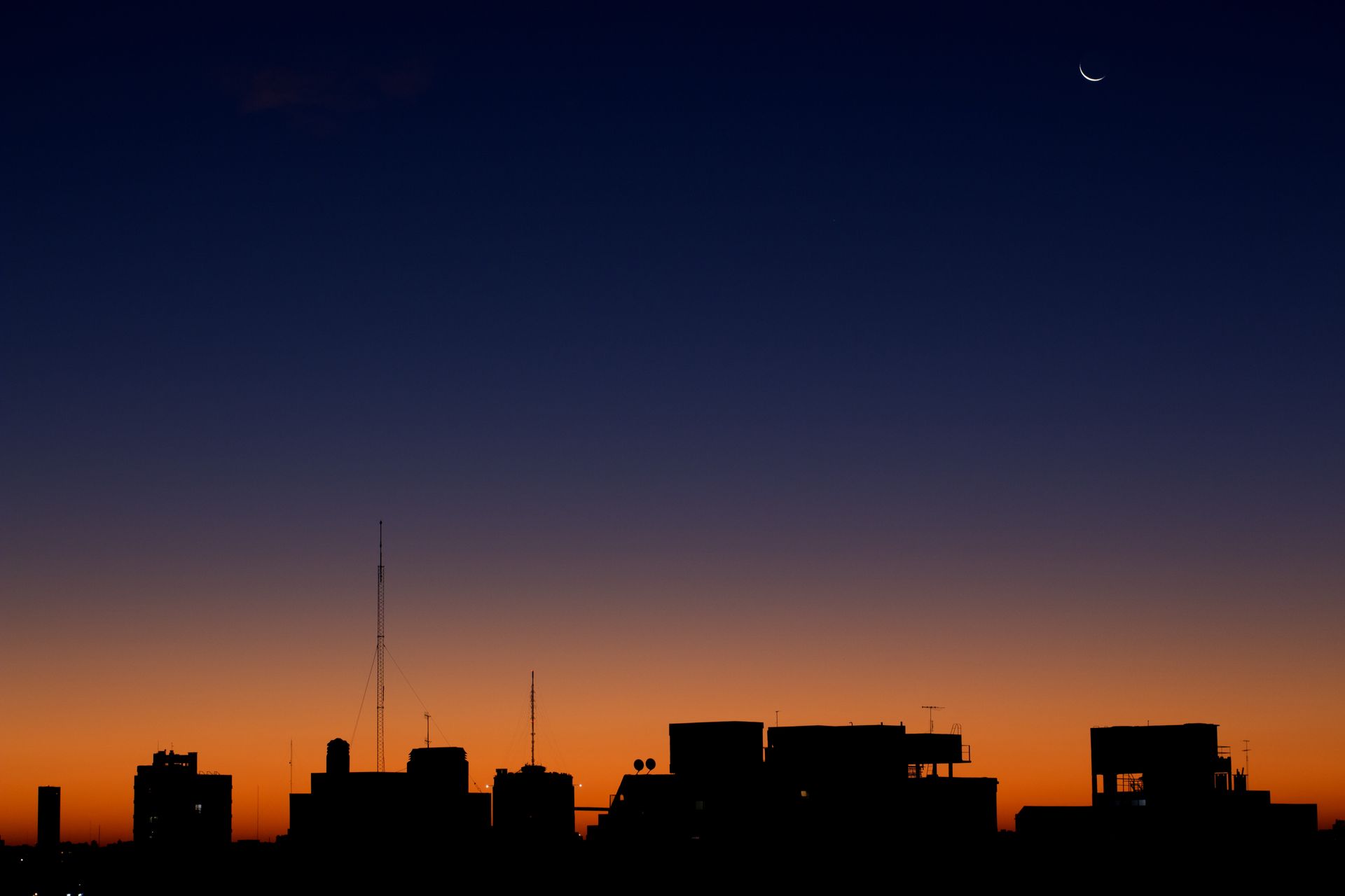 Vue de Buenos Aires au crépuscule