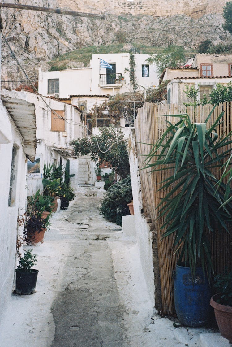 Alley In Greek Village