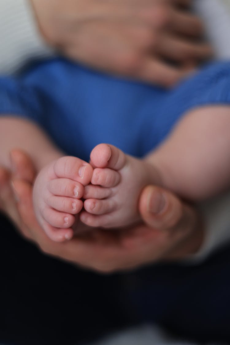 Close Up Photo Of A Baby's Feet