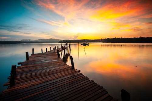 Kostenloses Stock Foto zu friedlich, holzsteg, natur