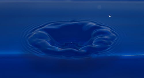 Бесплатное стоковое фото с вода, голубой, капелька