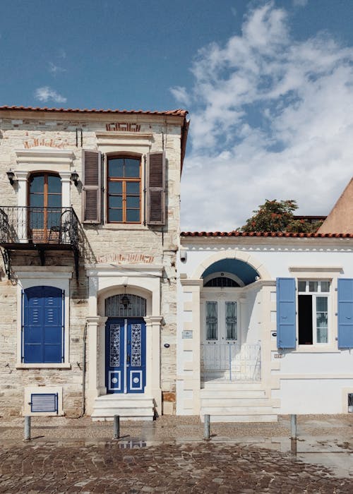 Traditional Houses in Foca, Izmir, Turkey