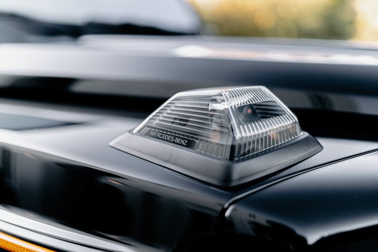 Close Up Of Car Light