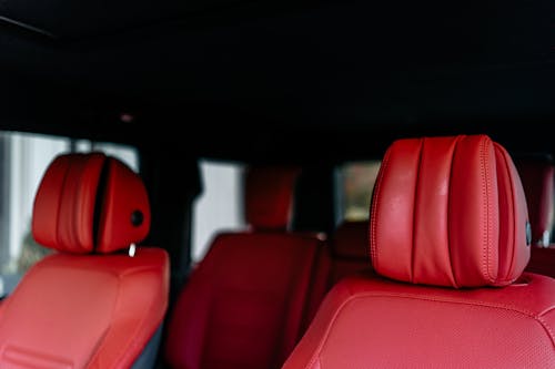 Close-up Shot of a Car Seat Details