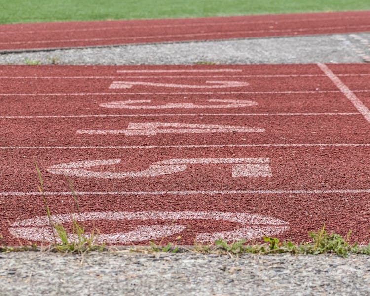 Numbers On The Track And Field