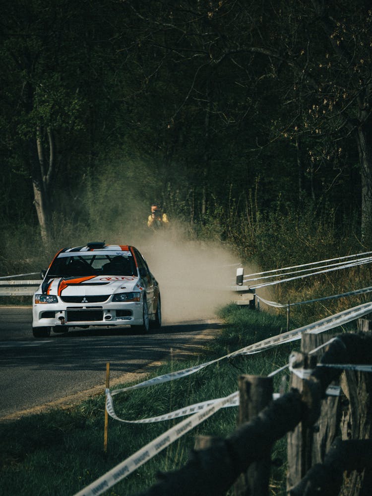 A Rally Car Mitsubishi Lancer Evolution