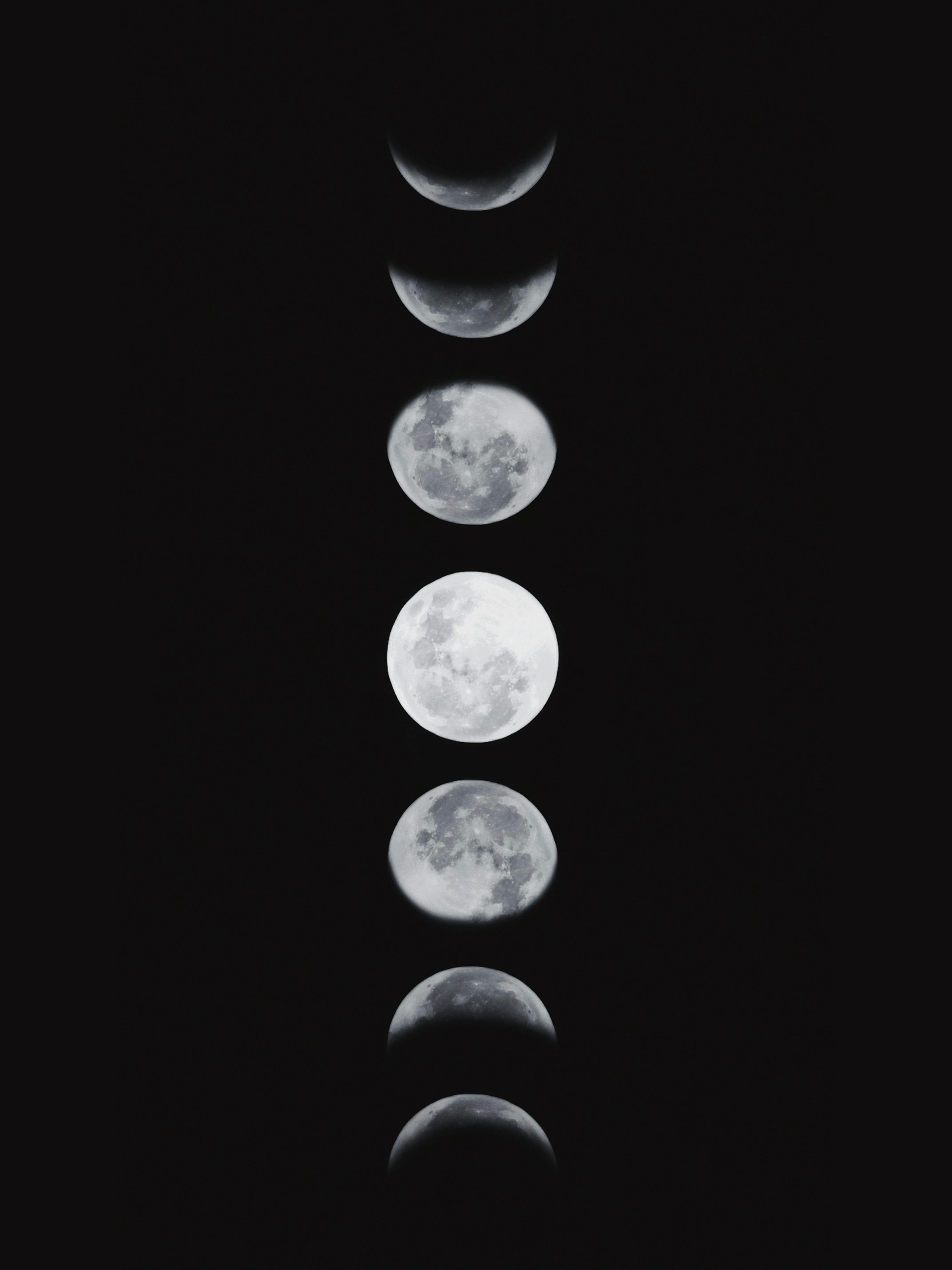 Moon phases background Wallpapers Download  MobCup