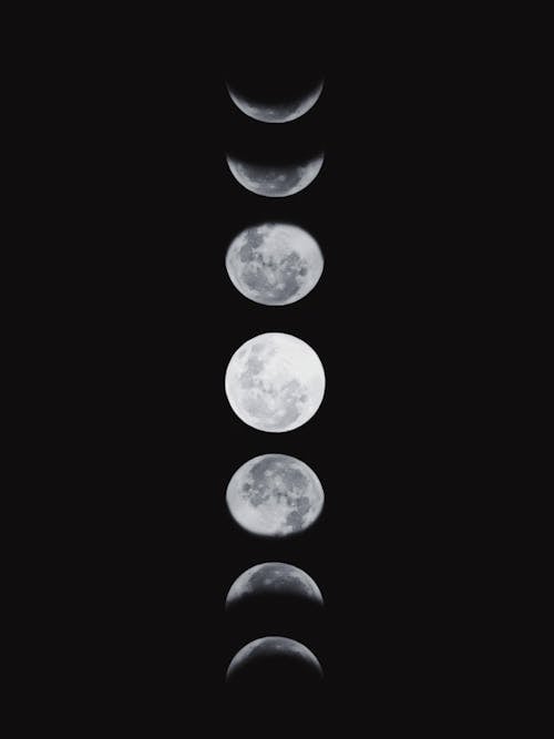 Foto d'estoc gratuïta de astronomia, fases, lluna