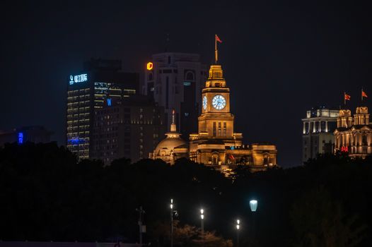 Clock Tower of the Custom House in Shanghai China