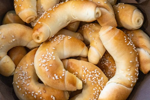 Close-Up Shot of Breads