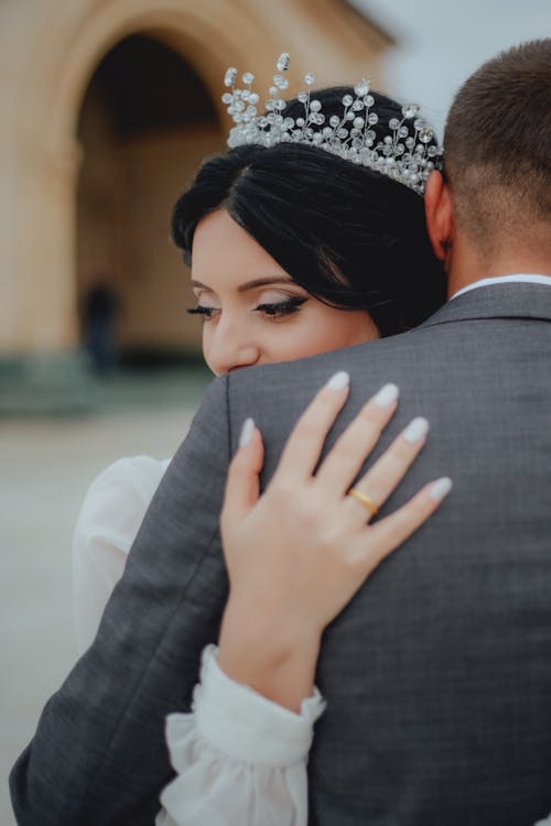 Free A Romantic Couple Hugging Stock Photo