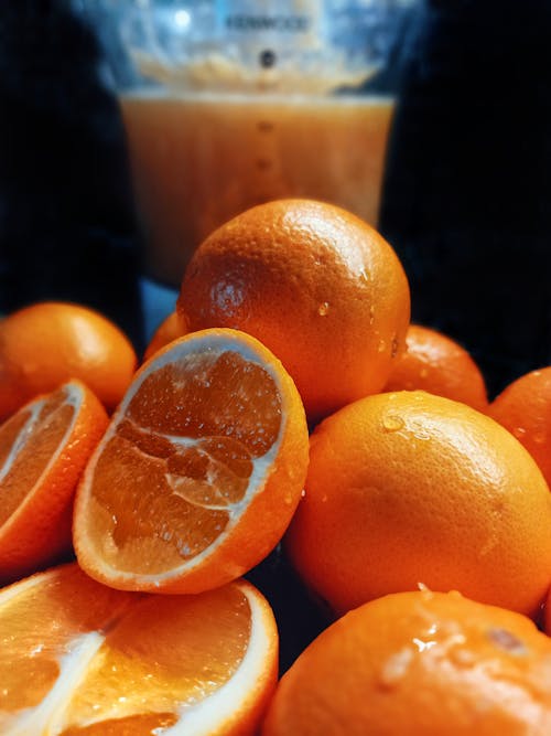 A Sliced Orange Fruits 