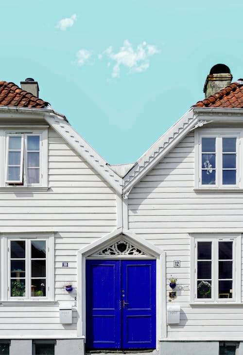 Free stock photo of blue, doors, norway Stock Photo