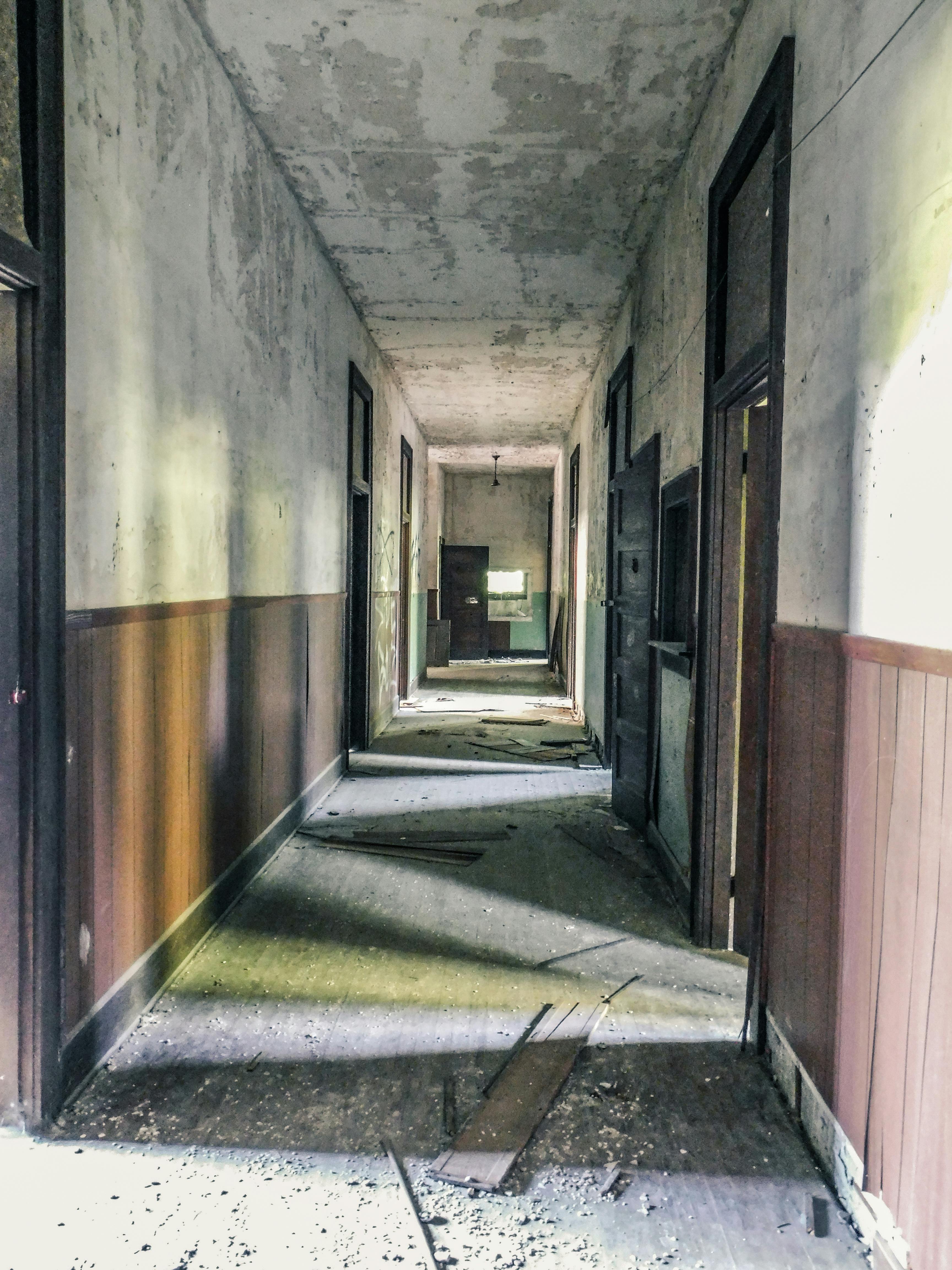 Free stock photo of abandoned building, hall, rundown