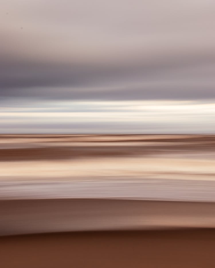 Abstract Photo Of Blurred Beige Lines