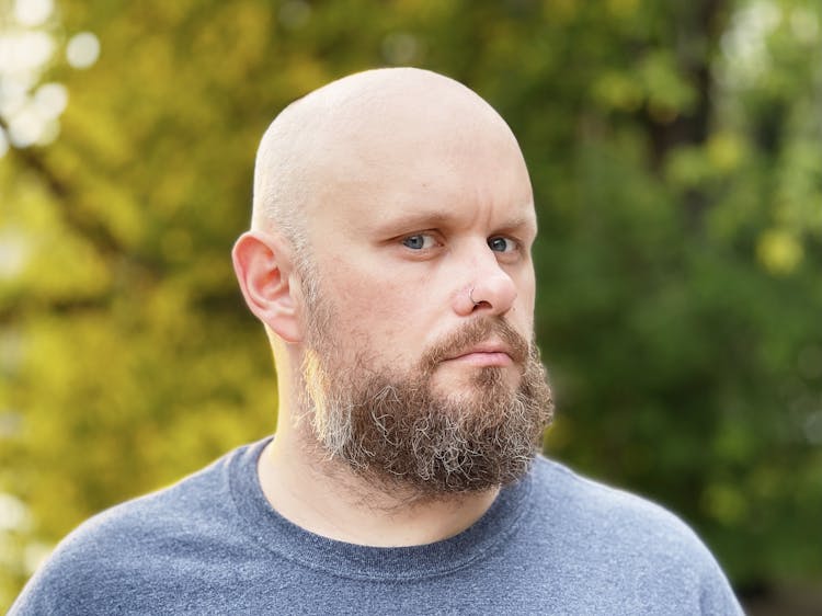 Bald Man With Beard 