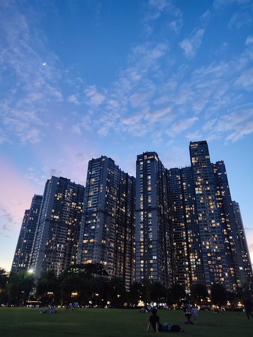 Foto profissional grátis de céu azul, edifícios, ho chi minh city