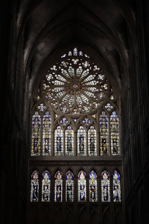 Základová fotografie zdarma na téma architektura, barevné sklo, kaple