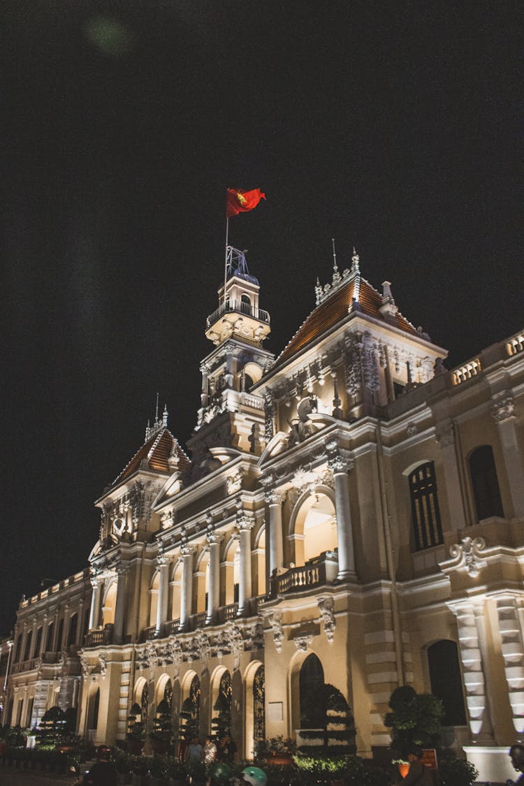 The Ho Chi Minh City Hall At Night