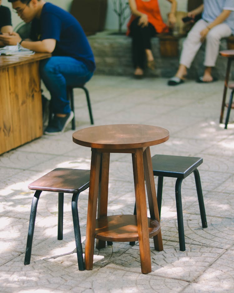 Round Wooden Chair