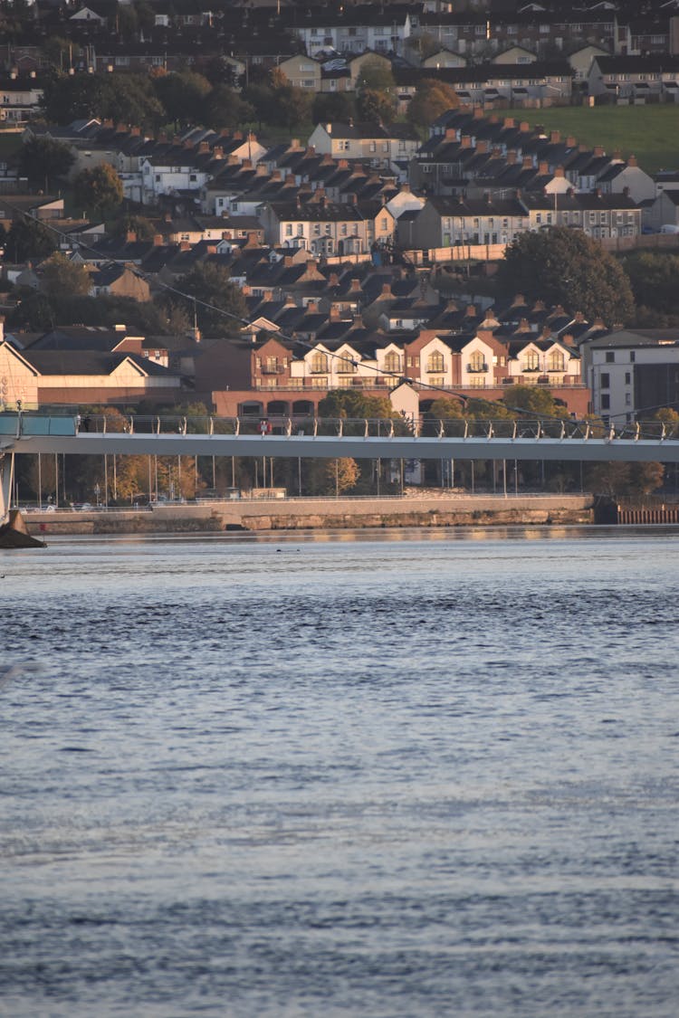 Photo Of A Townscape And A River