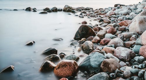 Gray Stones and Body of Water