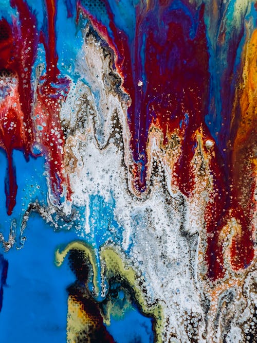 Fragment of a Colorful Abstract Painting