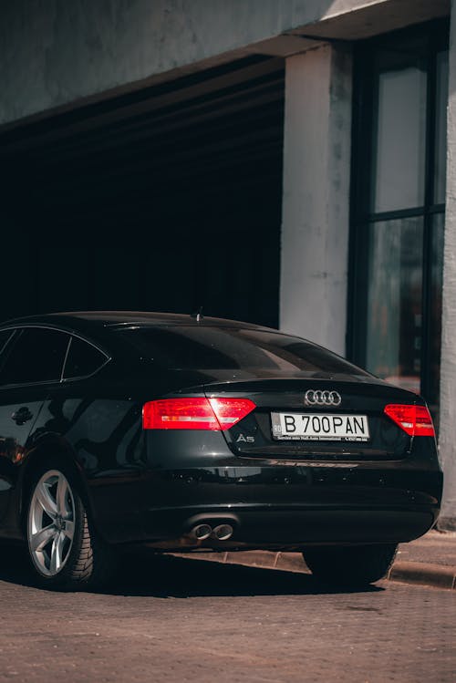 Black Audi Car on the Street