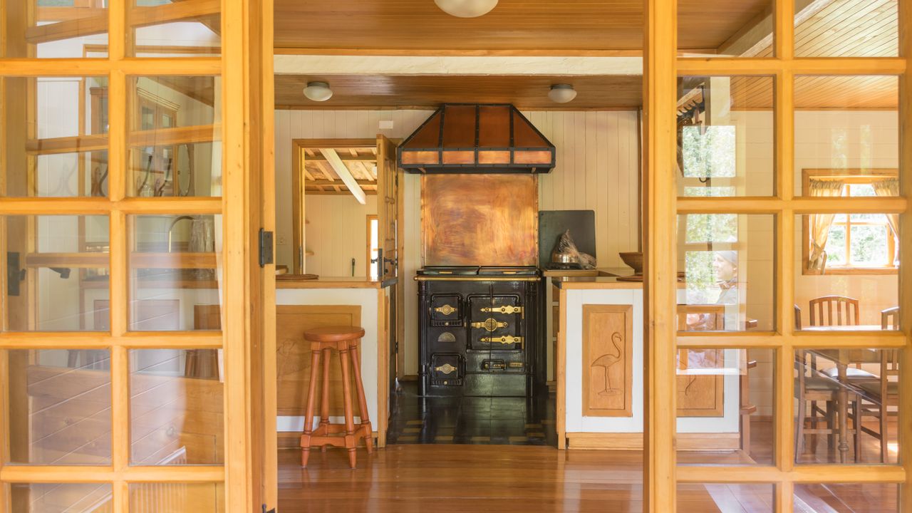 A wood kitchen in an older Louisville home